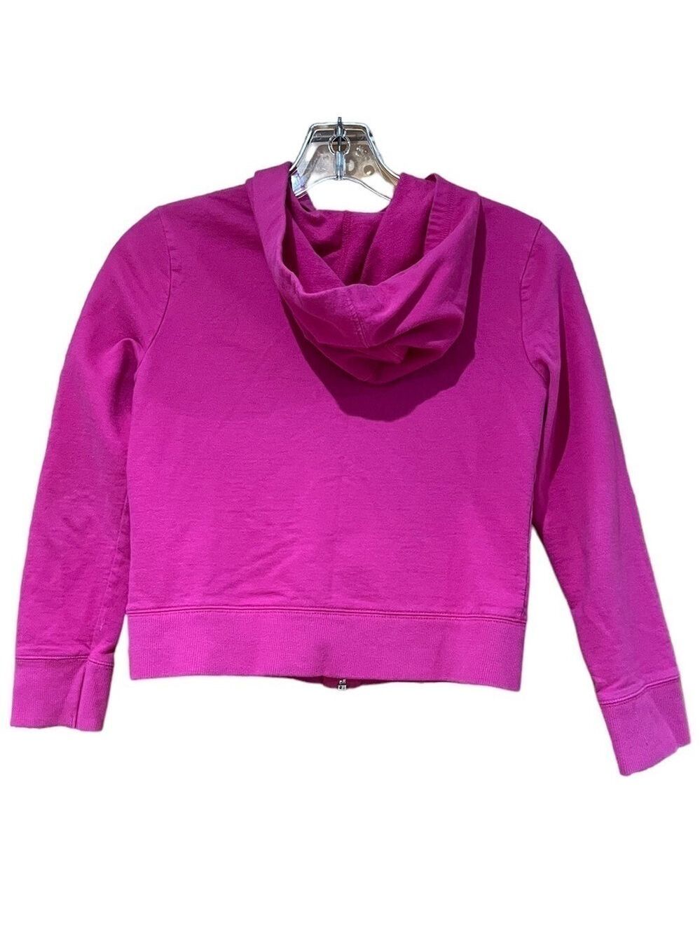 Justice Girls Pink Zipper Hooded Jacket Size 10 - Picture 2 of 3